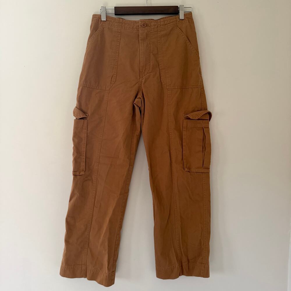 Abercrombie & Fitch 100% Cotton Cargo Pants Size 29/8 Short Casual Relaxed Fit‎